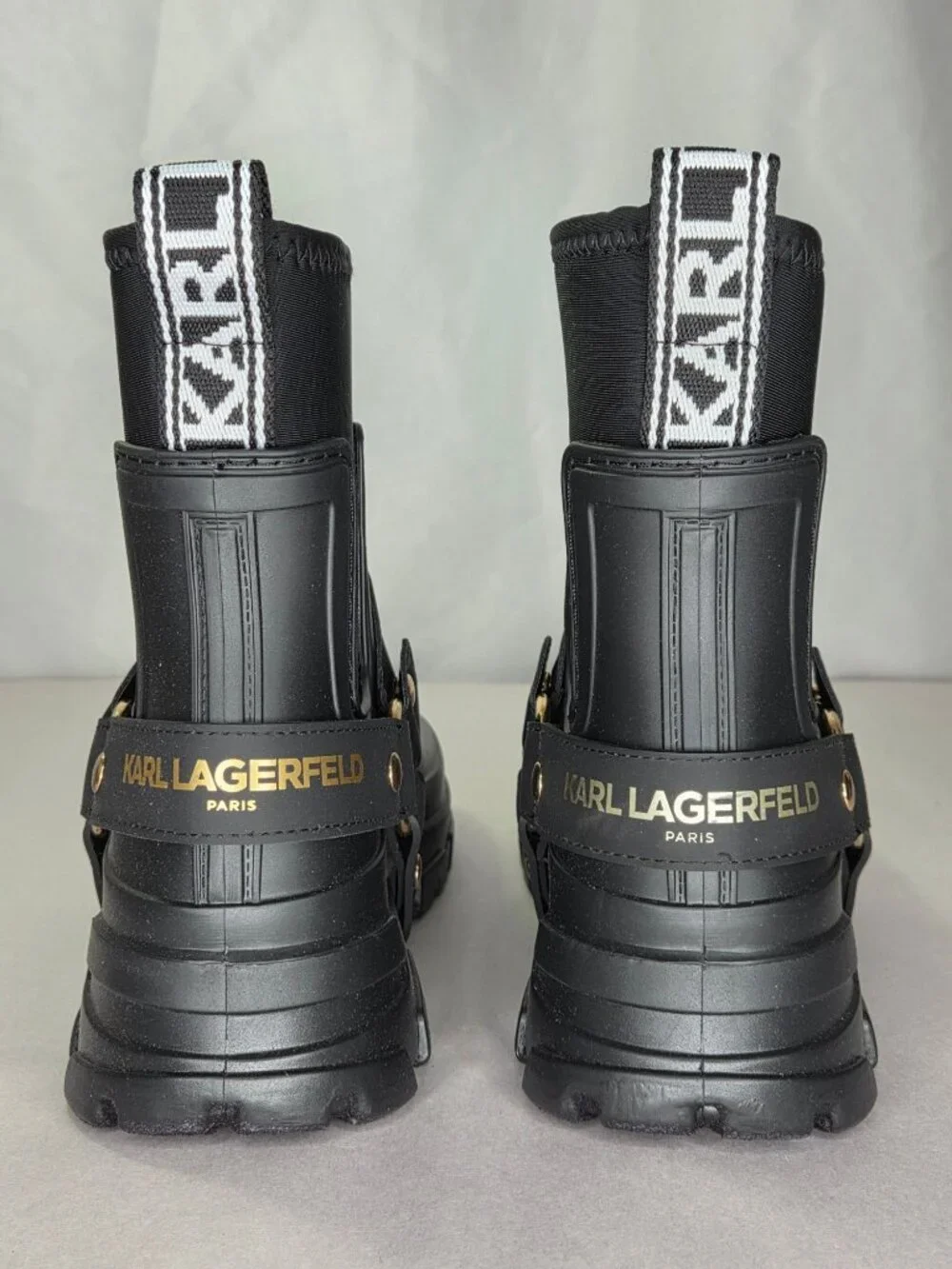 Karl Lagerfeld Paris Ranelle Women's Rain Boots - Black, Size: 7